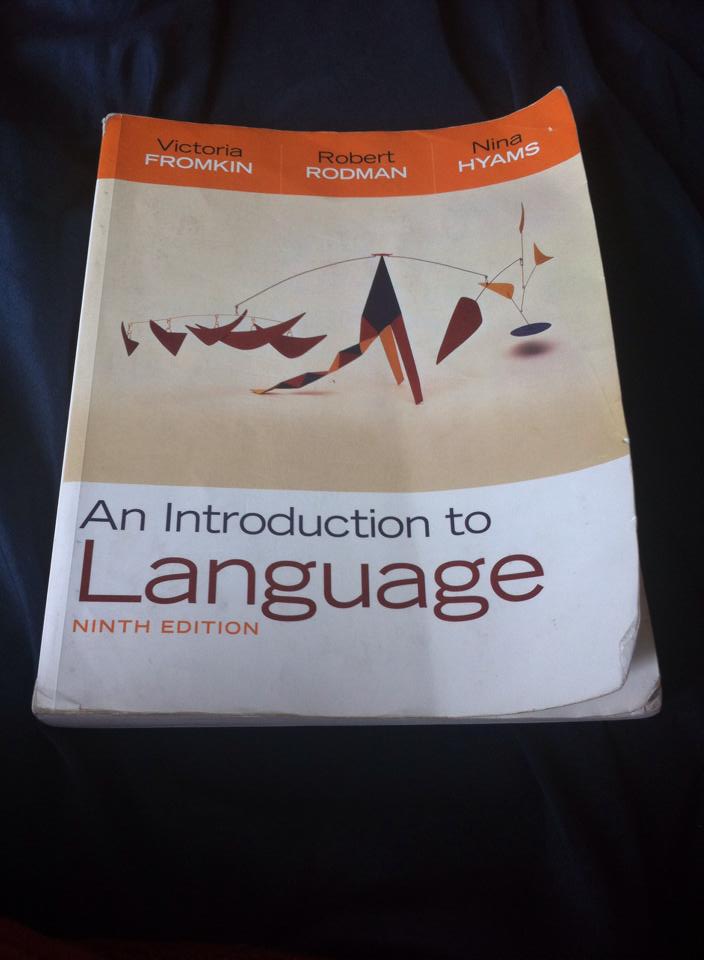 Introduction to Language Book by Victoria Fromkin