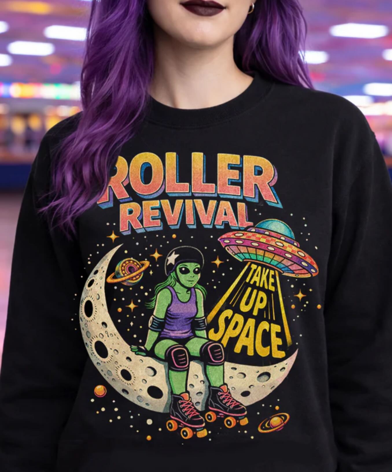 Roller - NEW DESIGN DROP Our Take Up Space alien skater has officially ...