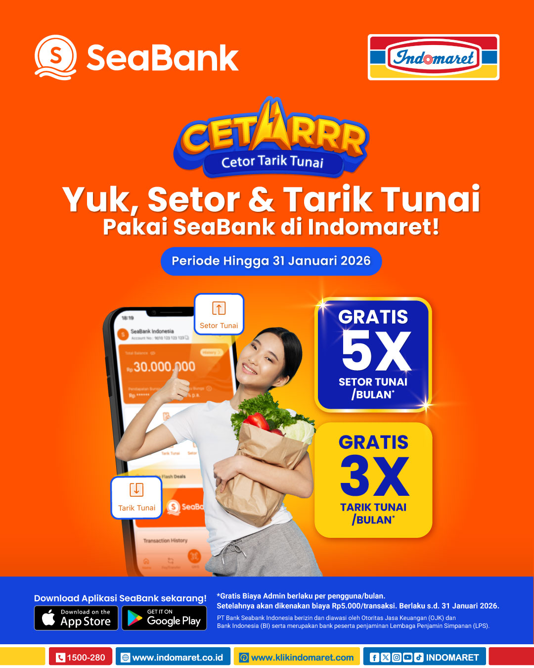 Indomaret - ⚡ CETARRR! Setor & Tarik Tunai jadi makin mudah di ...