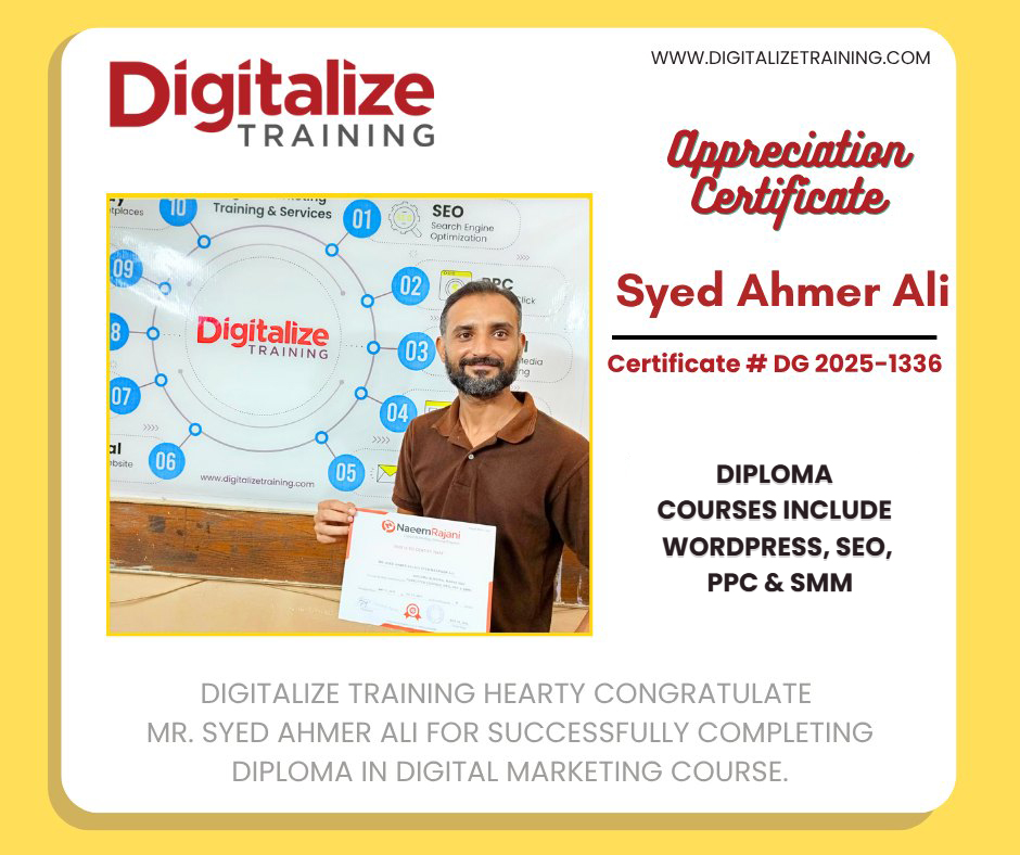 Digitalize Training | Karachi