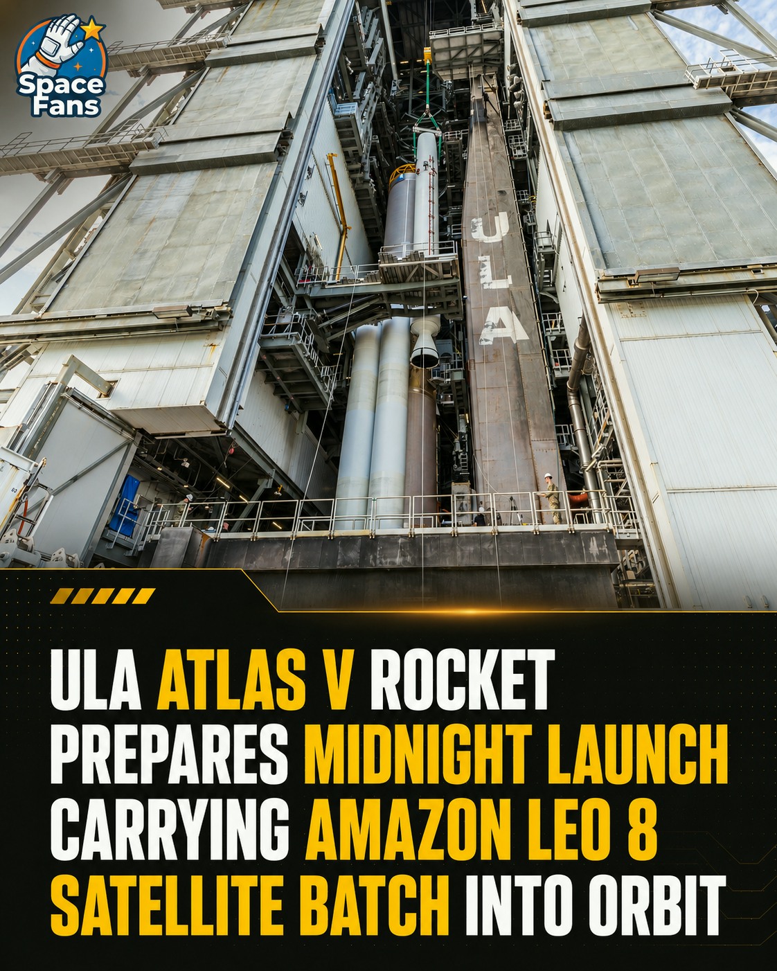 A major midnight rocket launch is being lined up. United Launch