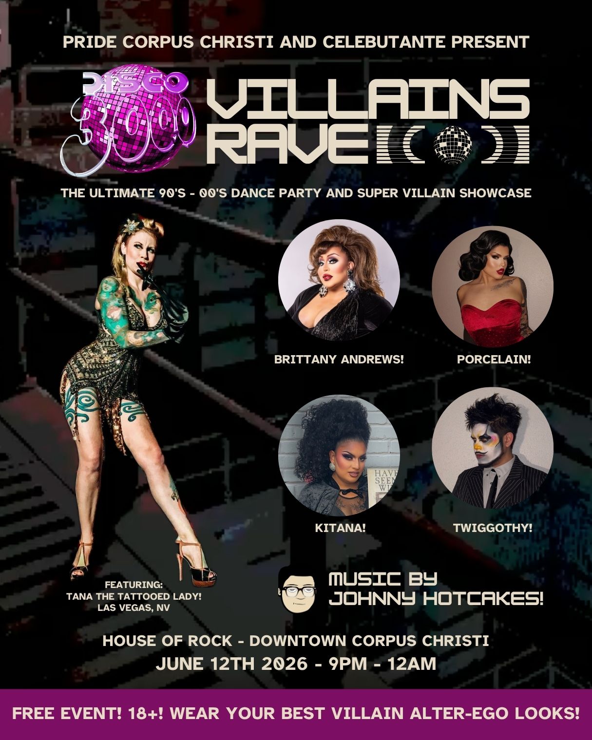 Pride Corpus Christi and Celebutante bring you?Disco 3000 
