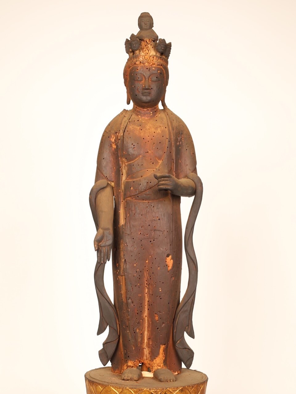 京仏商谷口 - #跋陀婆羅菩薩 #ばったばらぼさつ 尾州檜 立像5寸 禅宗
