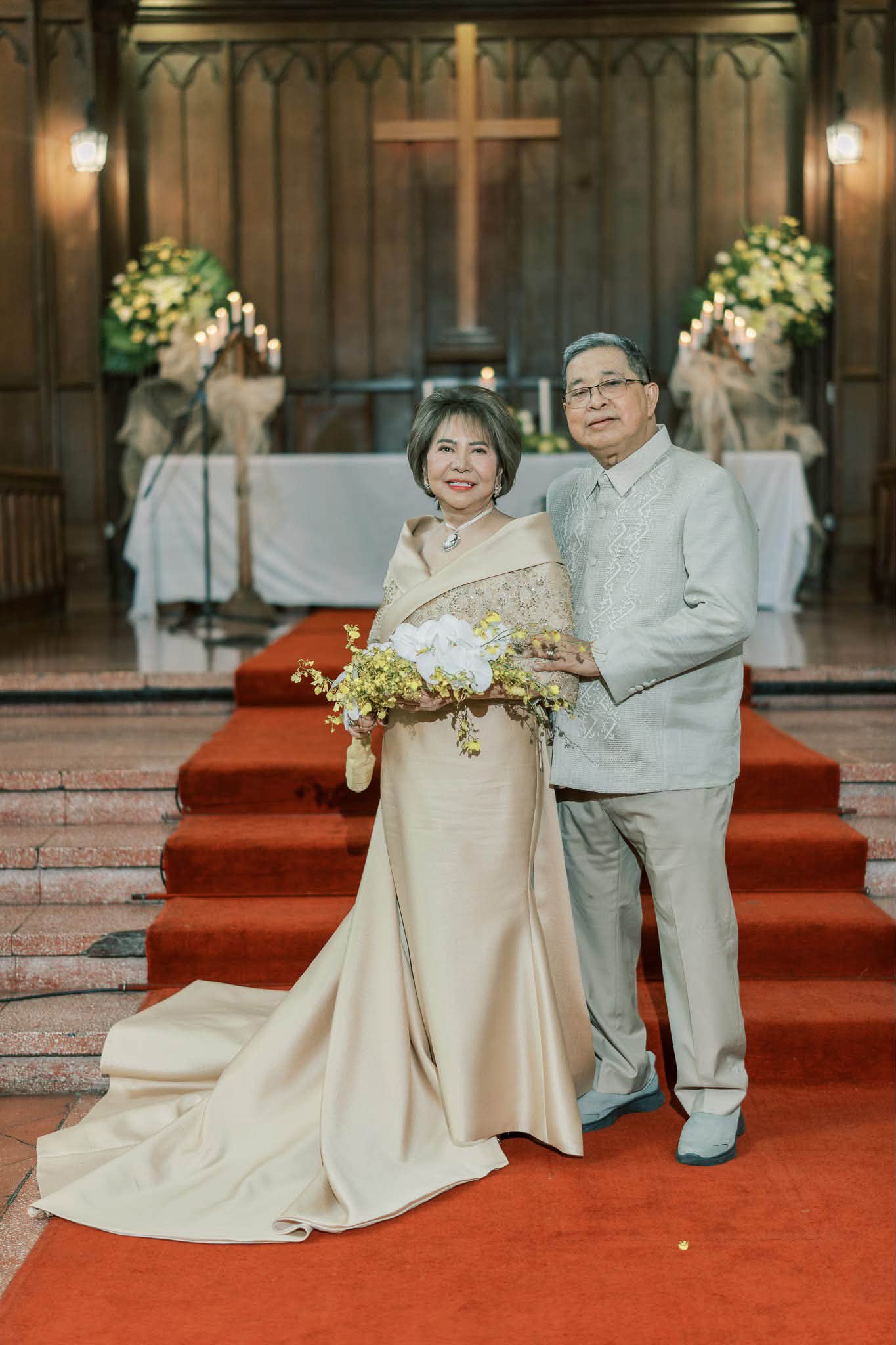 golden anniversary wedding dresses A is a once-in-a-lifetime milestone—a beautiful celebration of 50 years of love, commitment, and unwavering devotion. It is a rare blessing that deserves to be cherished and celebrated with evening dress leg slit