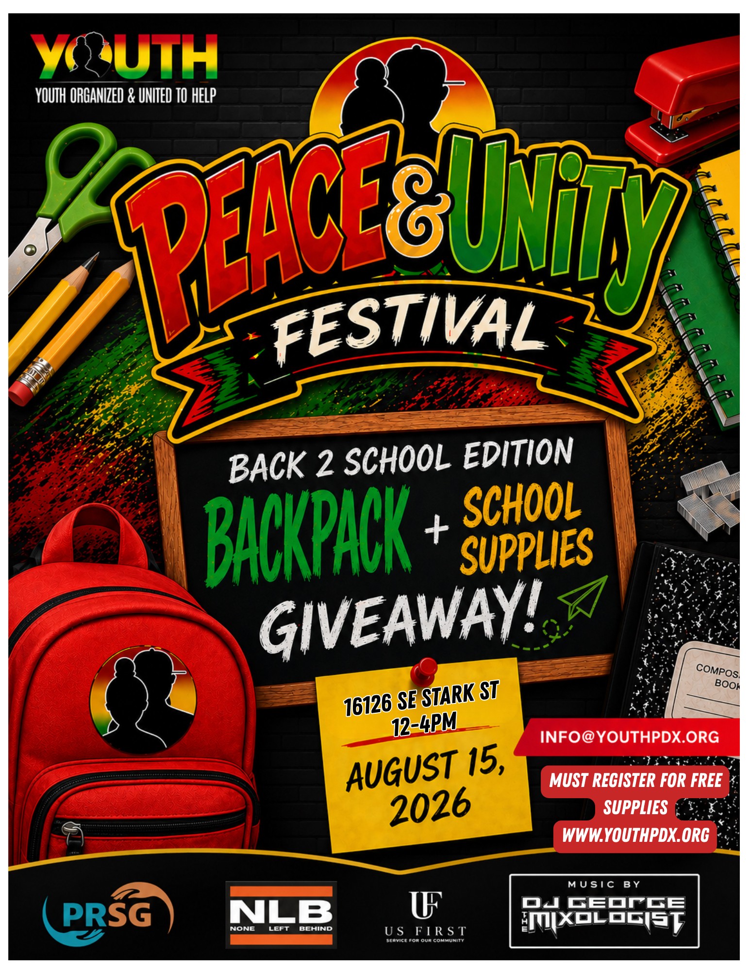 Peace & Unity Fest Back to School Edition