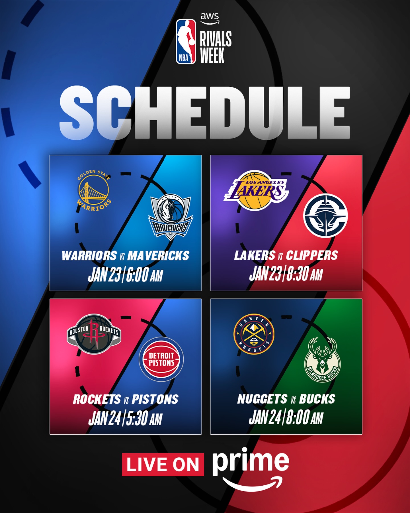 NBA - 💎 The best of Rivals Week, LIVE ON Prime 🍿 #NBAonPrime | Facebook