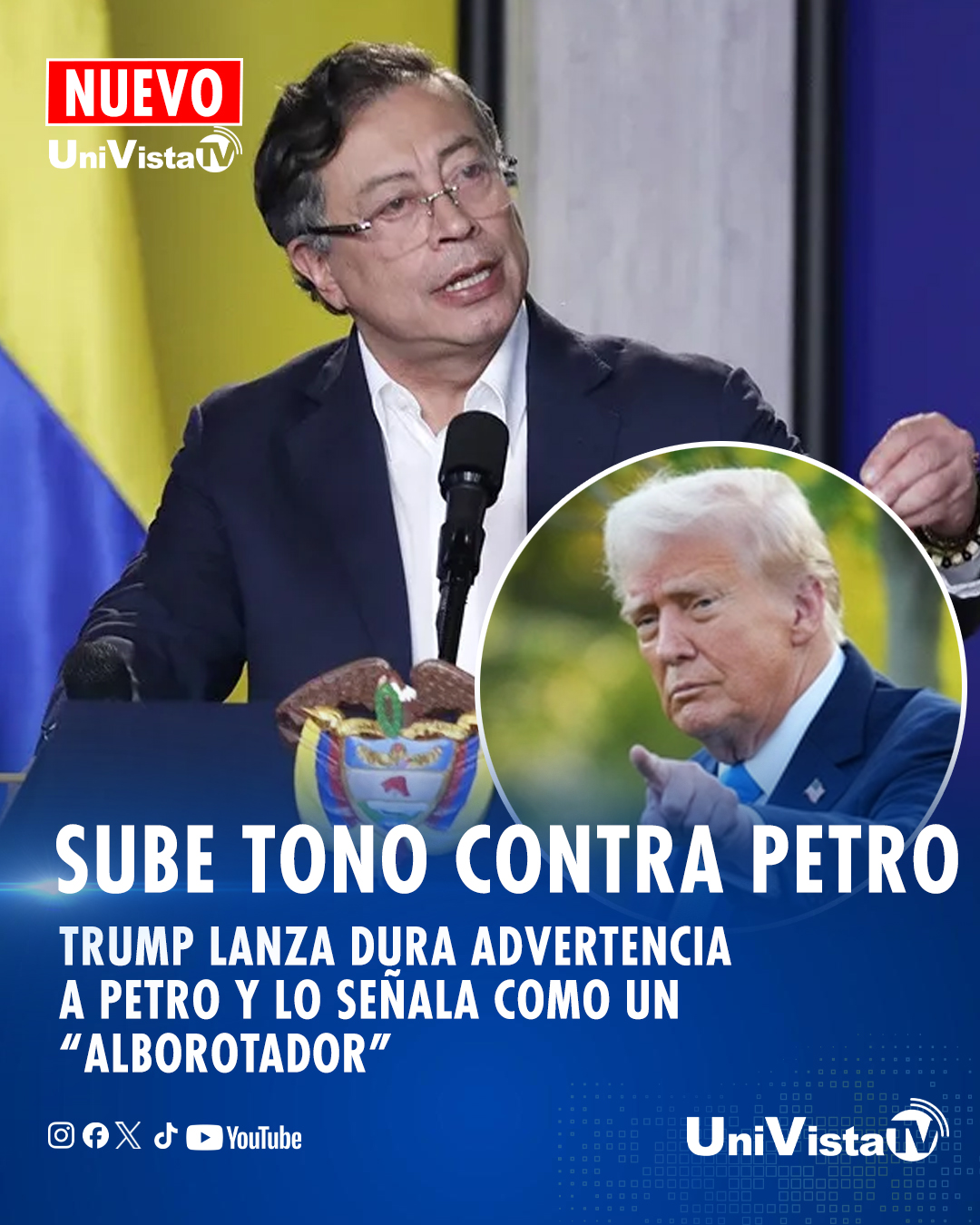 UniVista TV - Trump lanza dura advertencia a Petro y lo... | Facebook