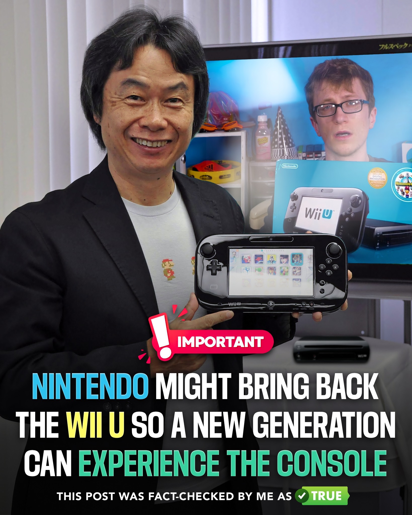 うぃーゆー BREAKING: Miyamoto might bring the Wii U back! 🚨