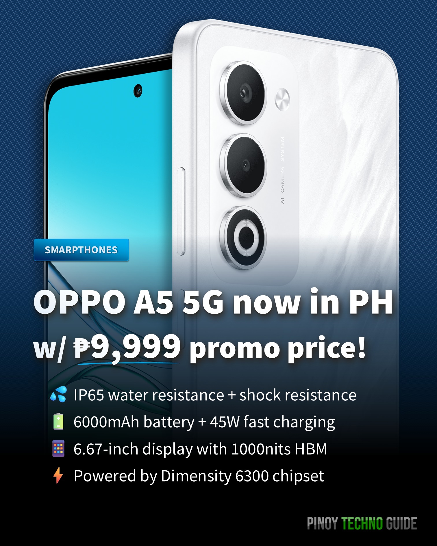 Meet the all-new OPPO A5 5G — now available in two powerful 