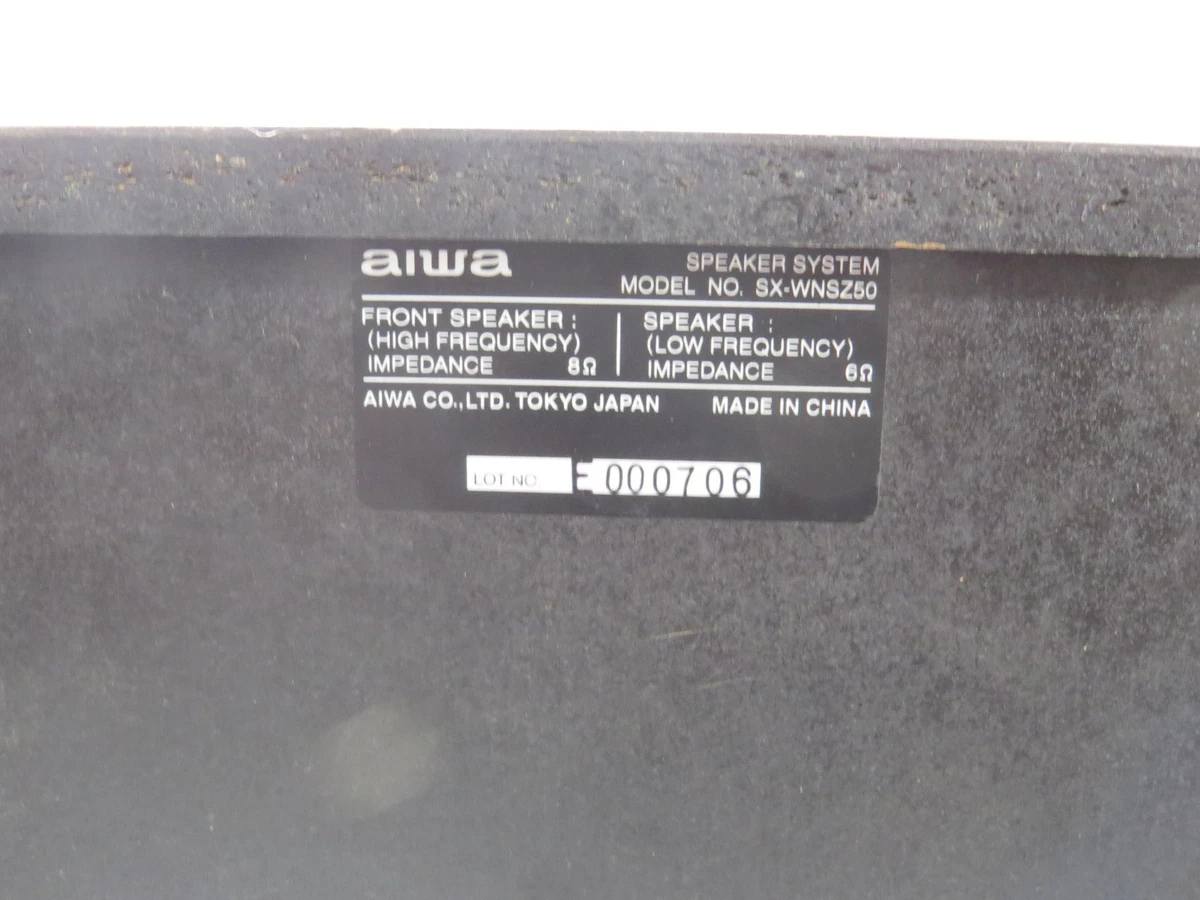 075747465 aa FRONT SPEAKER (HIGH FREQUENCY) IMPEDANCE IMPE 8 AIWA