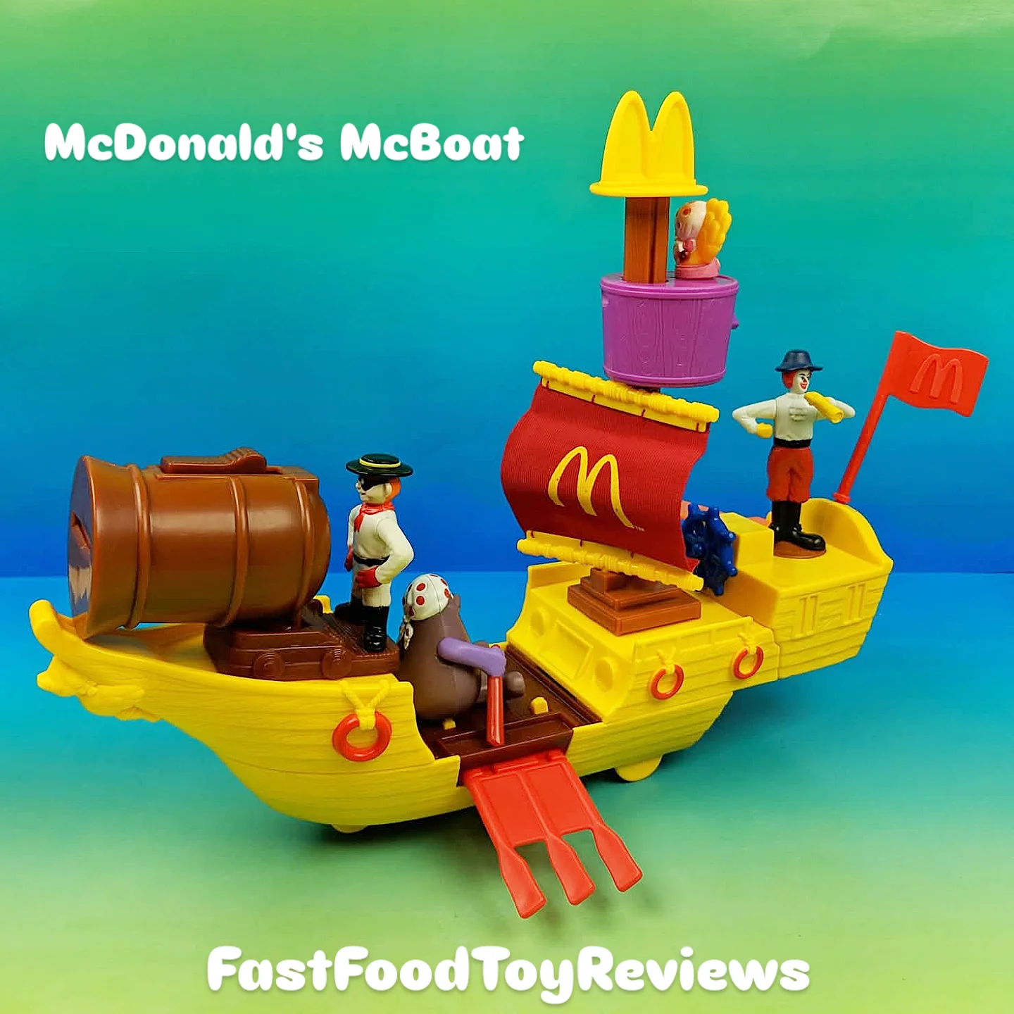 2002 McDonald's McBoat set of 4 #fastfoodtoyreviews #happymeal