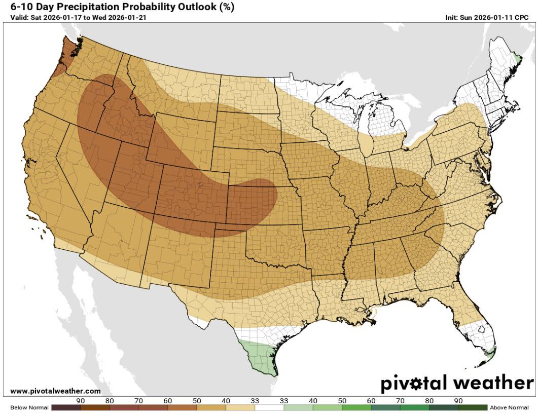 POW - Wow 😳! Basically, the entire lower 48 with below average ...