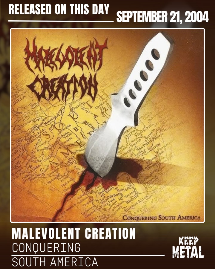 MALEVOLENT CREATION 🔥 — 1st Live Album 🎤 Released on September