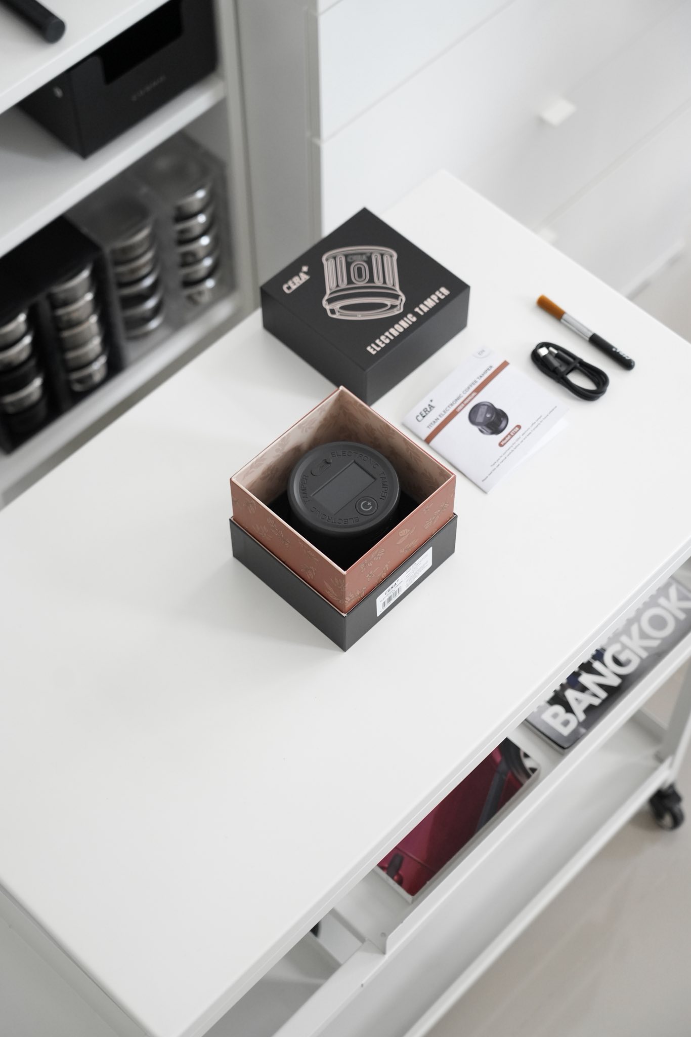 TITAN ET58 Electronic Coffee Tamper @ceraplus.global The ET58 