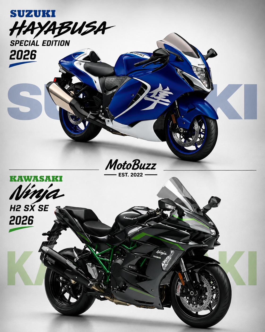 Suzuki Hayabusa or Kawasaki H2?