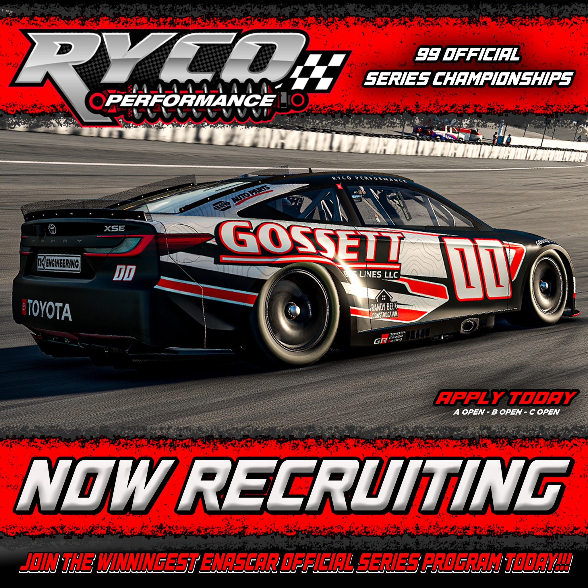 RYCO-Motorsports.com - 🚨 RYCO PERFORMANCE — 2026 TEAM APPLICATIONS NOW ...