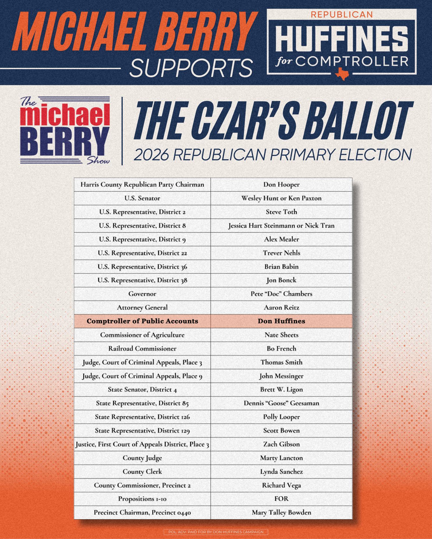 adrianne klower texas Honored to be on the Czar's Ballot for Comptroller! Early voting is from February 17th to the 27th and election day is March 3rd ghk-cu blood pressure Cooper #RenewedSkin Weight:85g