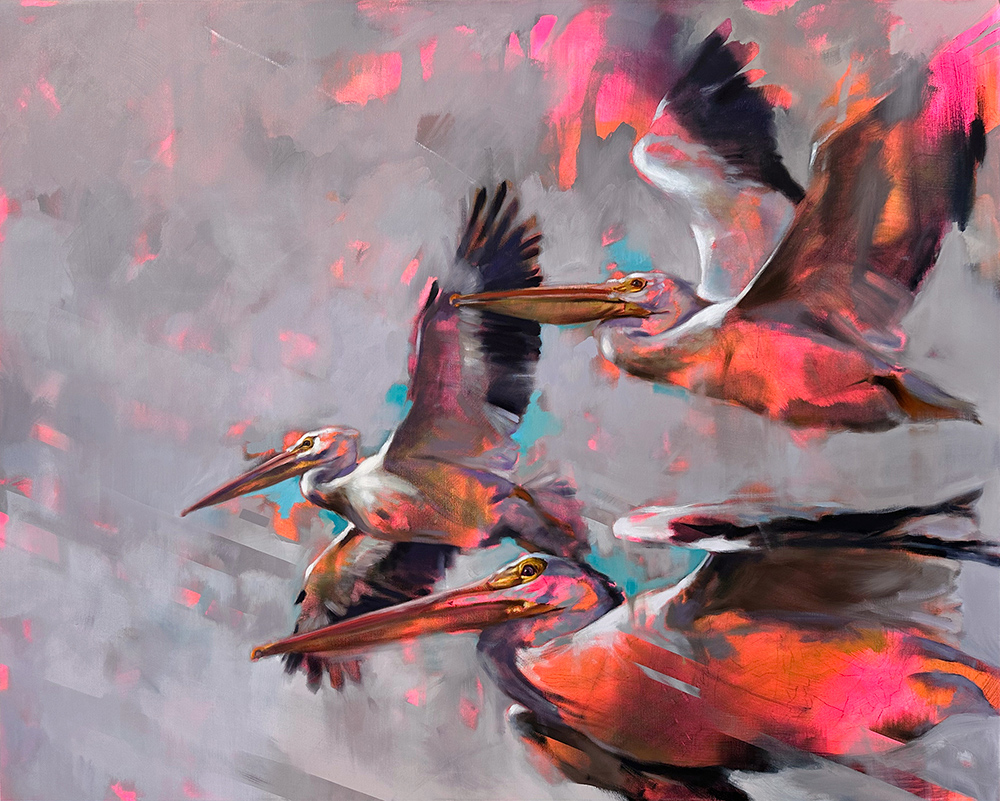 Palos - Aimée Hoover, Flow, 2025, oil on canvas. Allen Lay Memorial ...