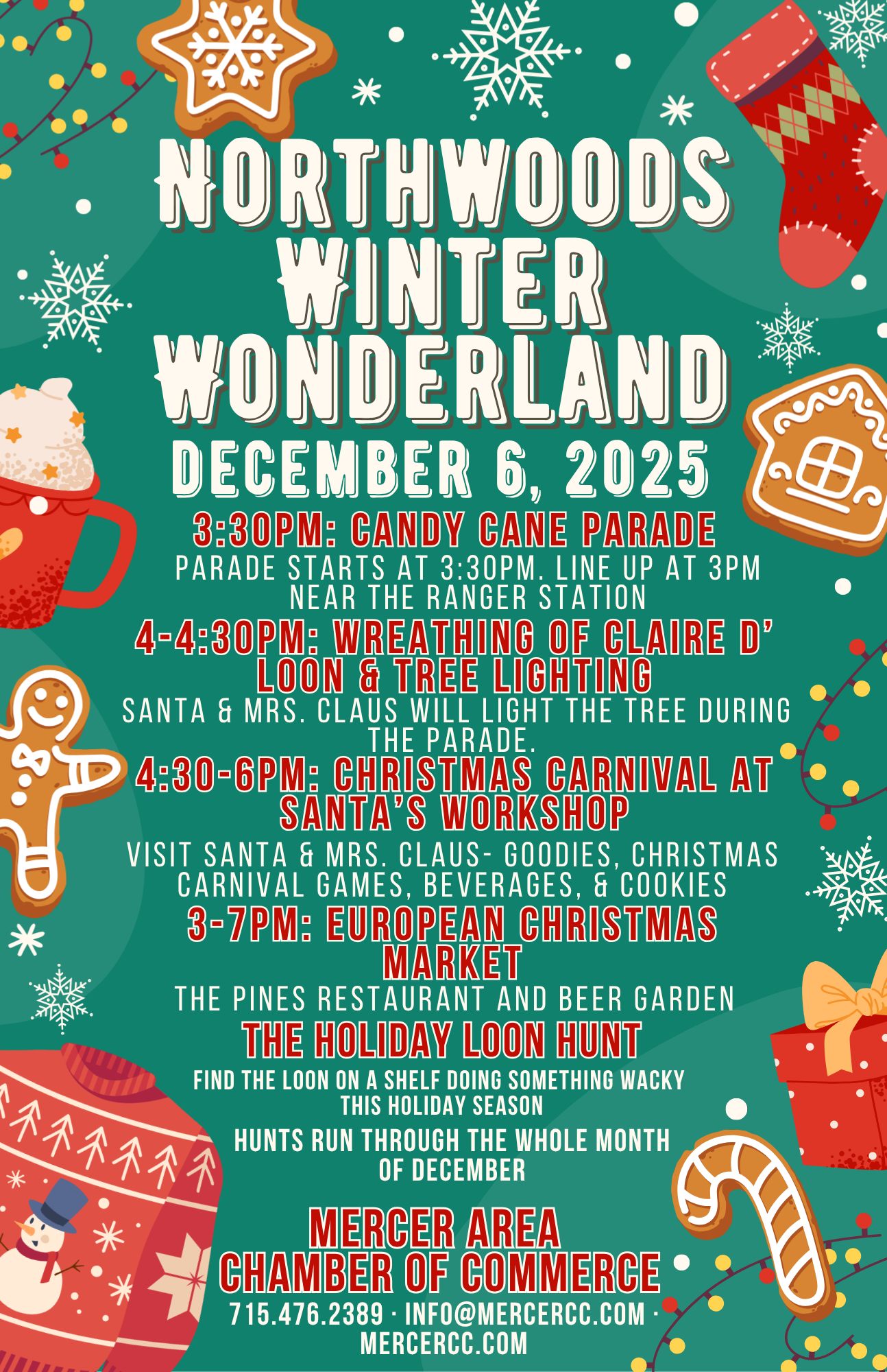 Mercer - 🎄 Northwoods Winter Wonderland — December 6, 2025! 🎄 Kick off ...