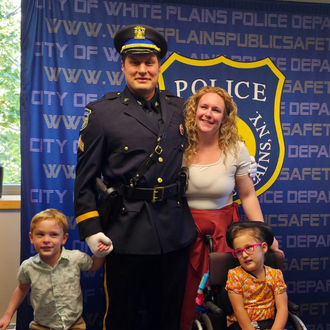 Yesterday, the White Plains Department of Public Safety proudly