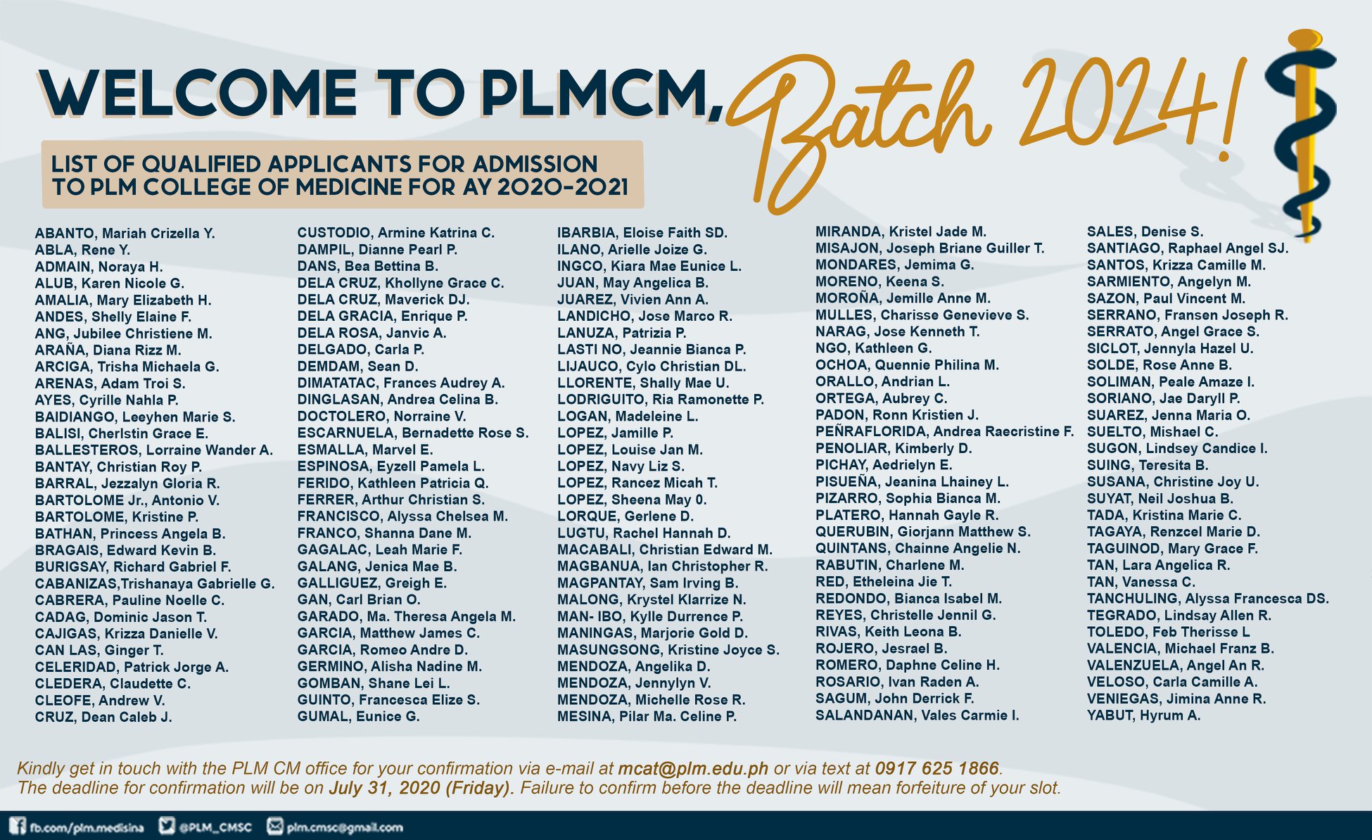 The PLM College... - PLM College of Medicine Student Council | Facebook