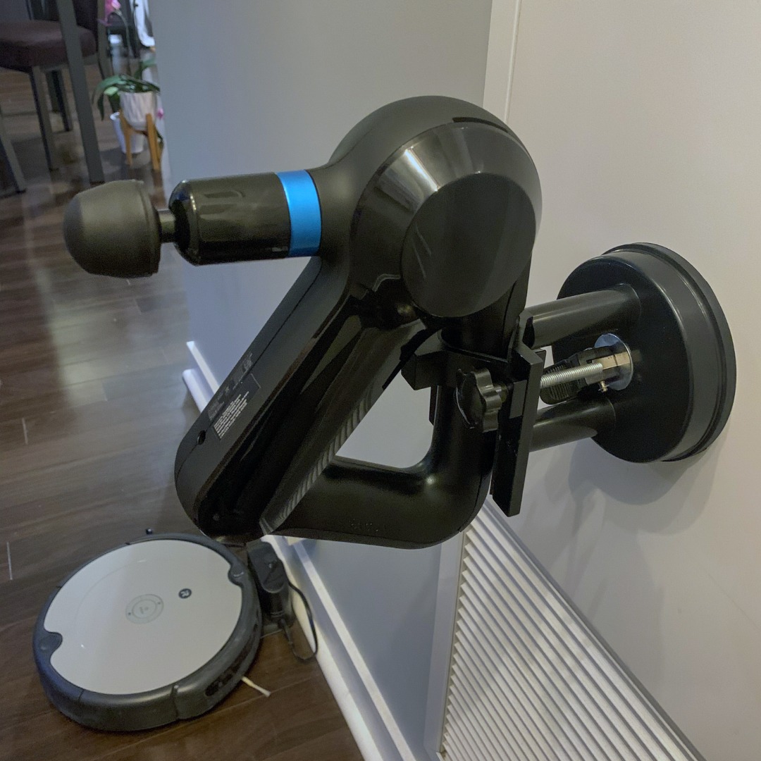 ErgoMagic - The Massage Gun Mount is a HANDS-FREE solution...