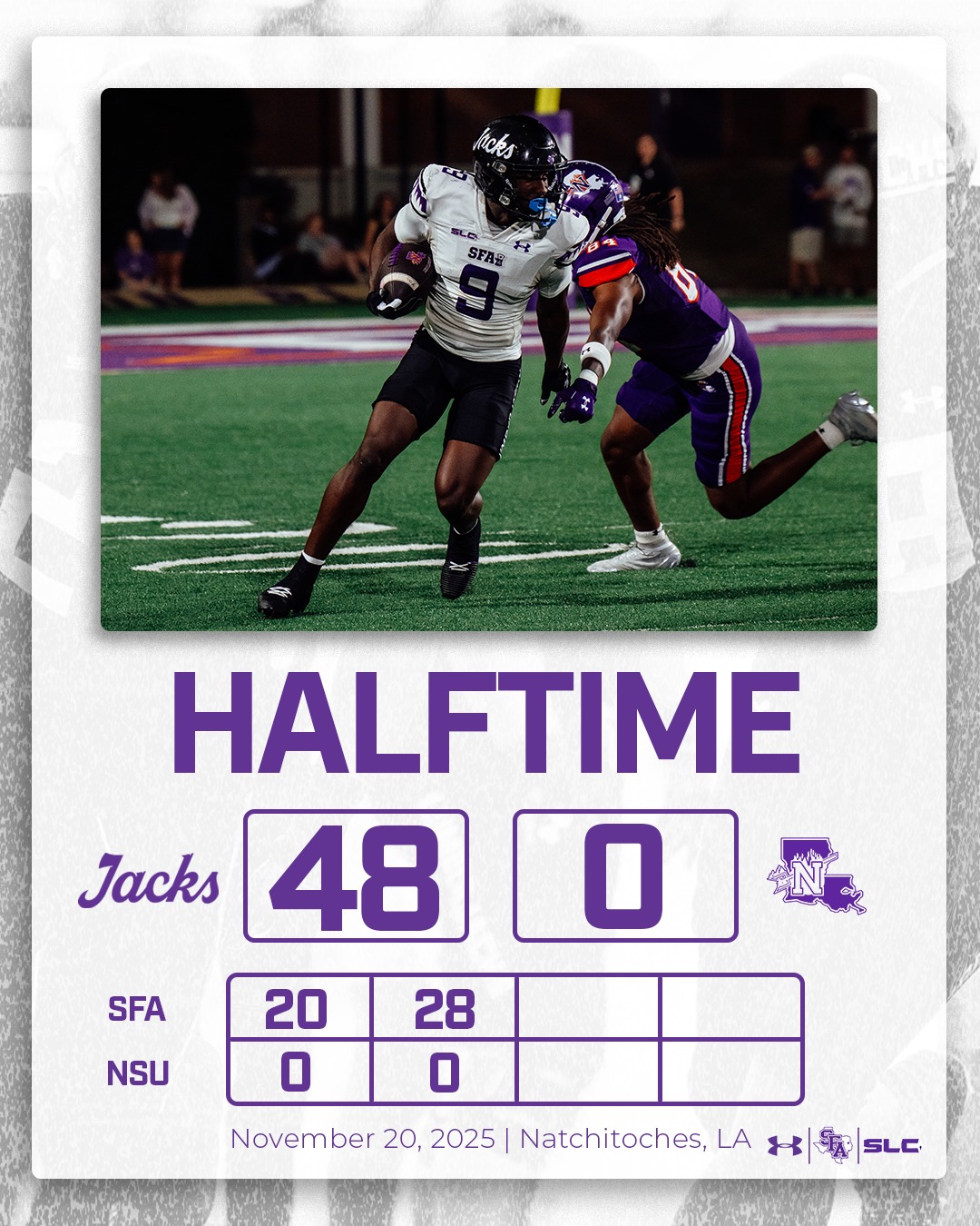 SFA - You know we had to double it 🫡 #AxeEm x #EastTexasTough | Facebook
