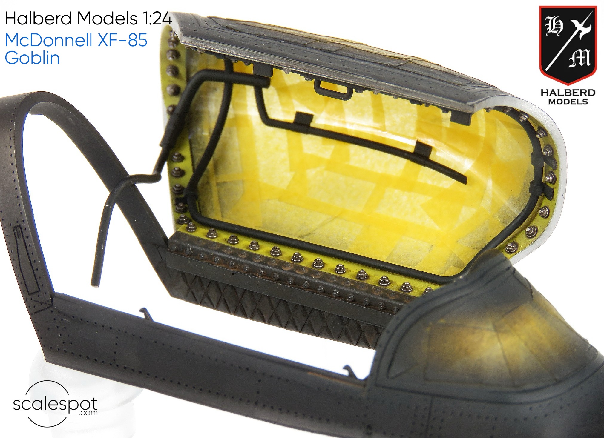 Halberd models 1:24 McDonnell XF-85 Goblin With the cockpit 