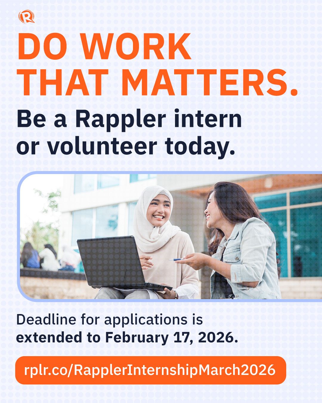 Rappler - We need interns and volunteers eager to experience what it’s ...