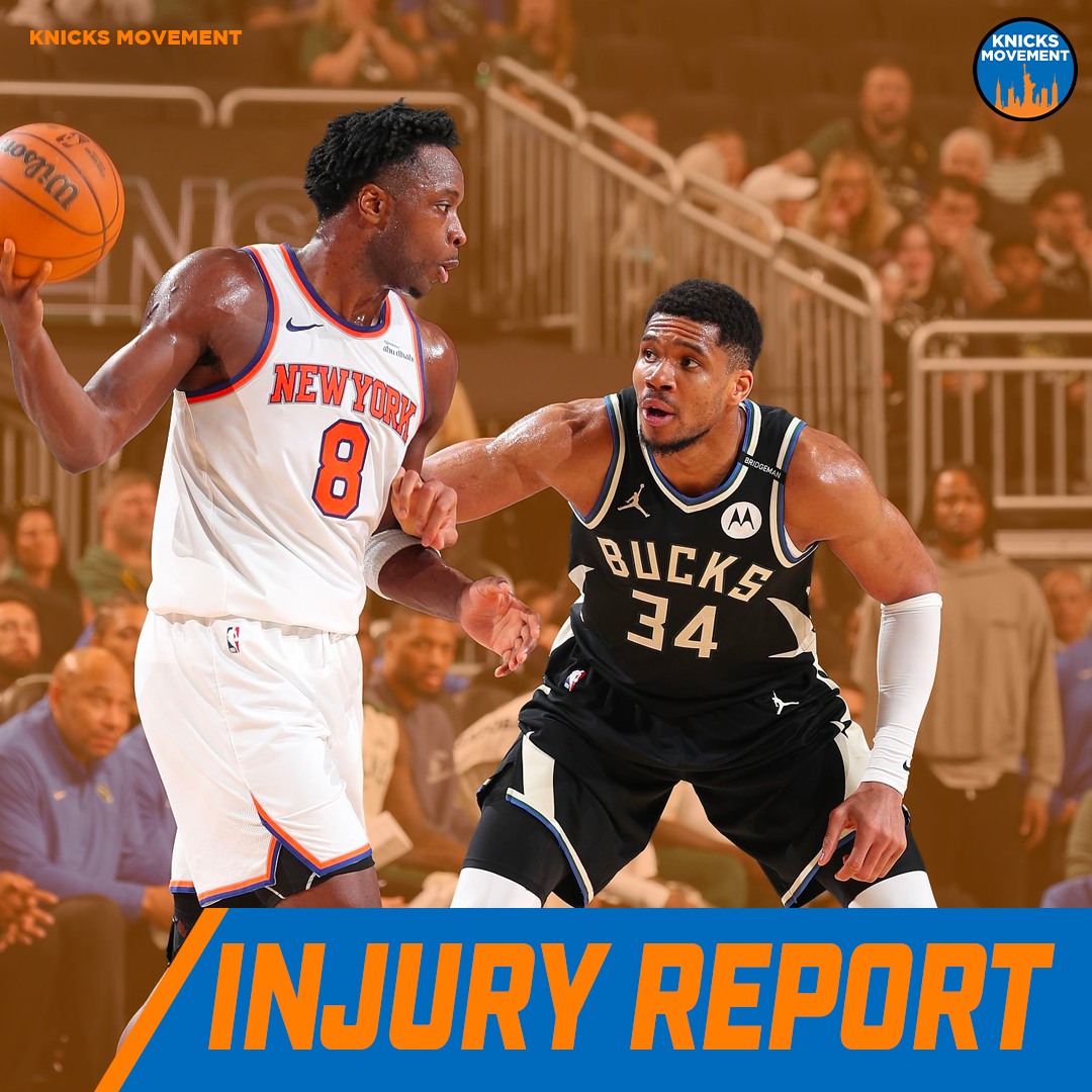 Knicks - 🚨 INJURY REPORT — Milwaukee Bucks vs. New York Knicks ...