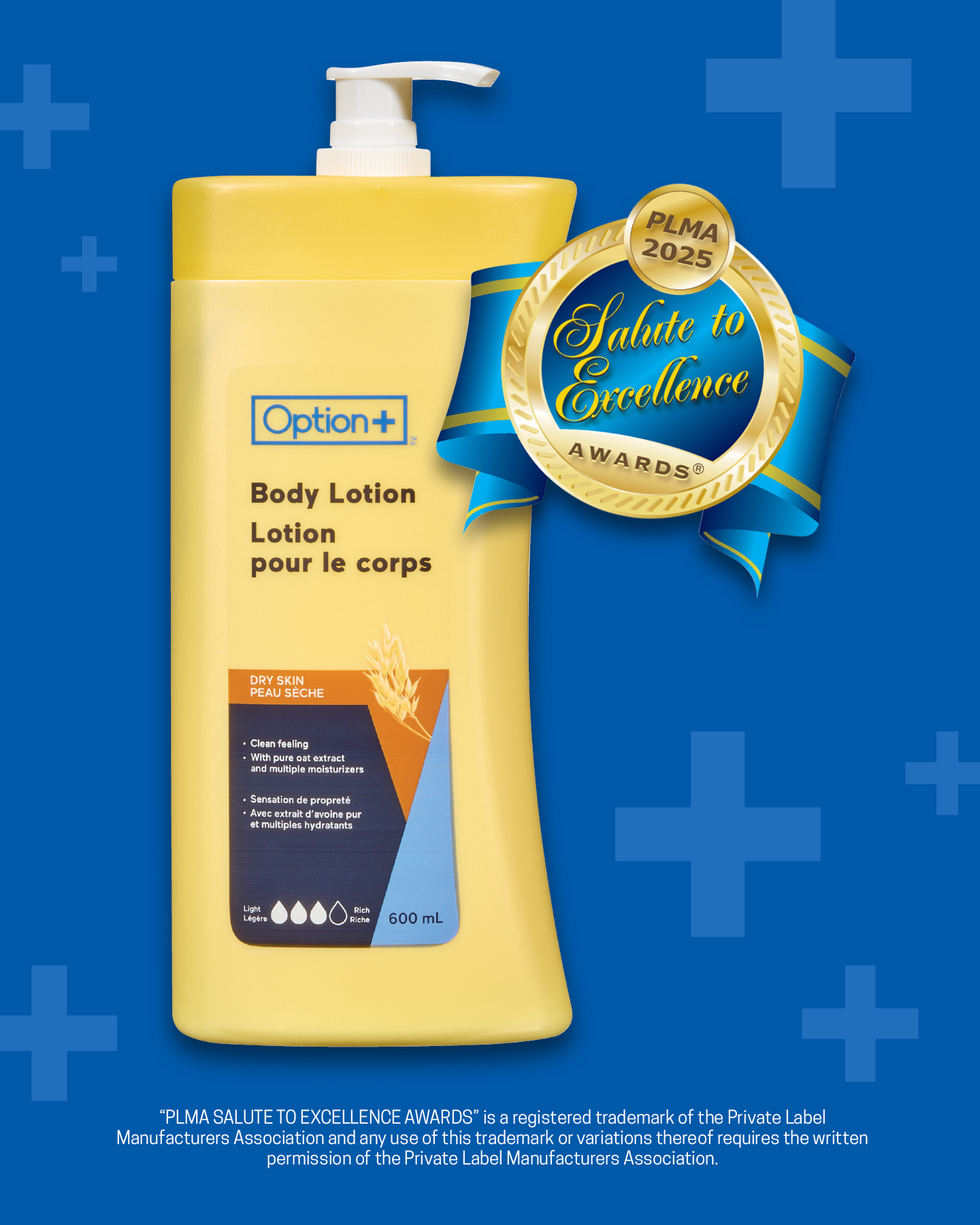 Exciting news! Our Option+ Dry Skin Body Lotion has won the PLMA Salute to Excellence Award in the Body Products category🏆This award celebrates the best private label products launched in the past