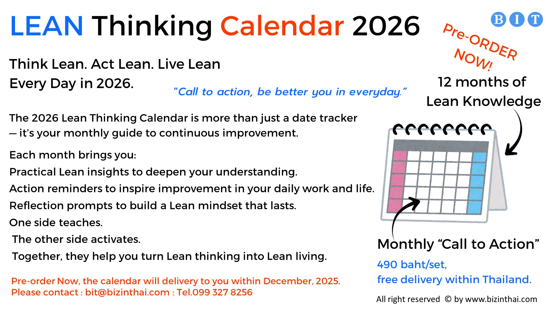 Biz - The Lean Thinking Calendar 2026 is not just a calendar — it’s ...