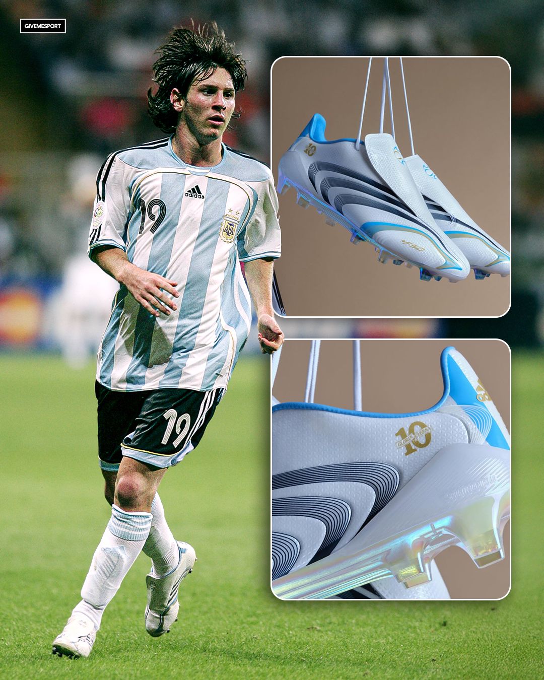 Kith x Messi x adidas F50 Adiframe Boots Kith, Lionel Messi and