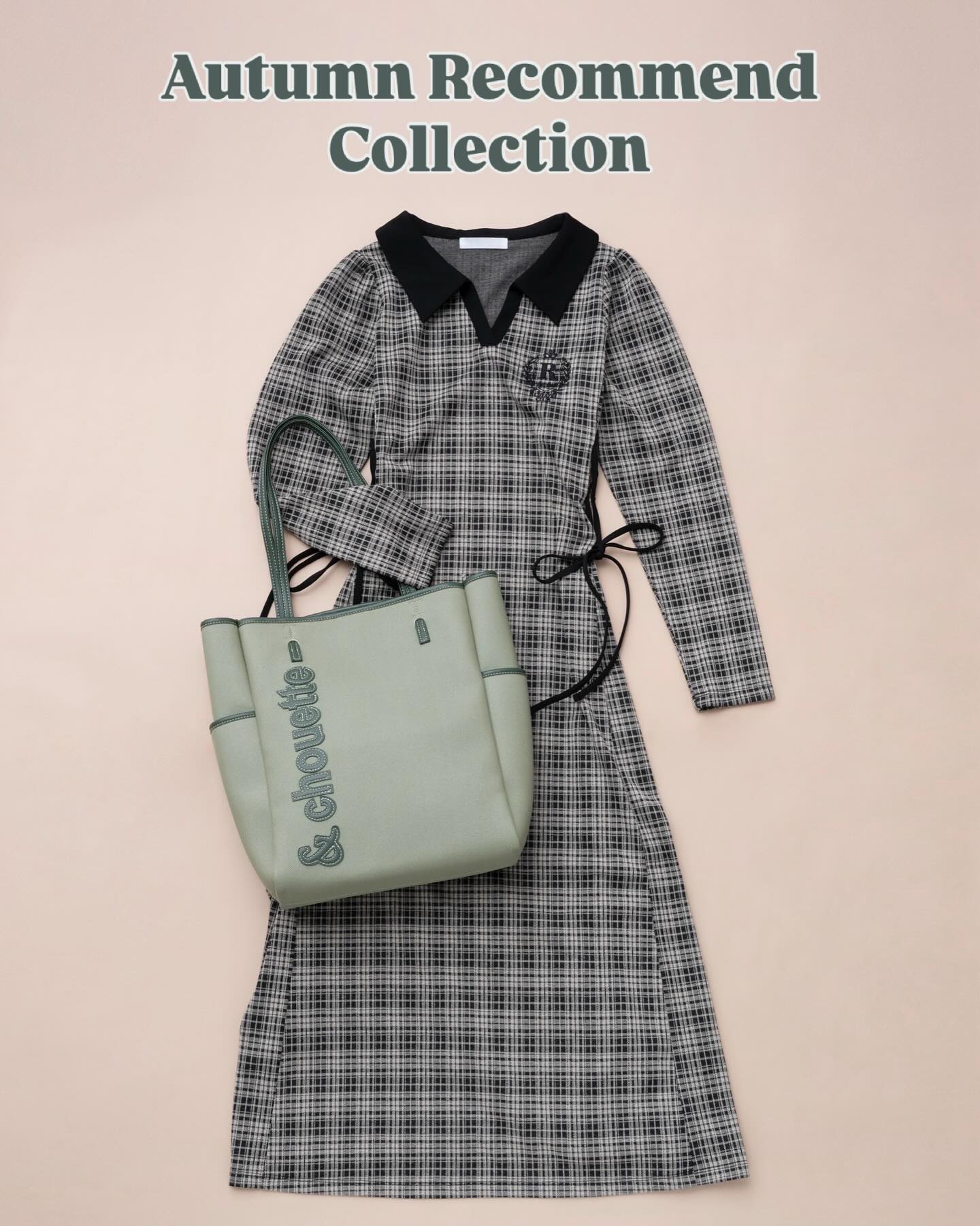 Autumn Recommend Collection ◼︎キャンバス風バイカラートート 