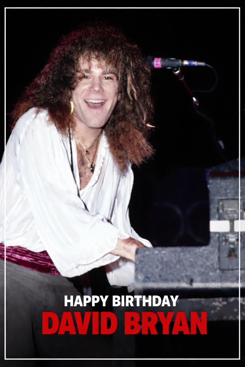 Happy 64th Birthday to David Bryan. 🎉 He is the keyboardist and