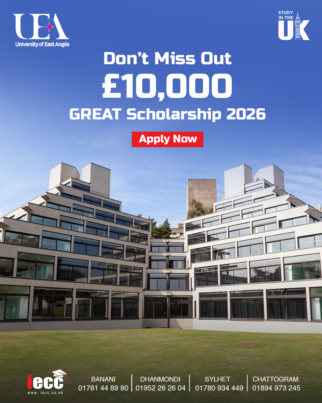 IECC - Don’t Miss Out on the £10,000 GREAT Scholarship 2026! Study at ...