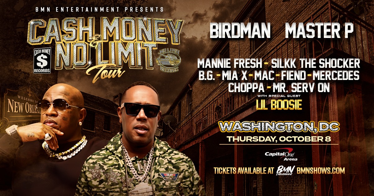Two Legendary Labels. One Historic Tour. Cash Money & No Limit 