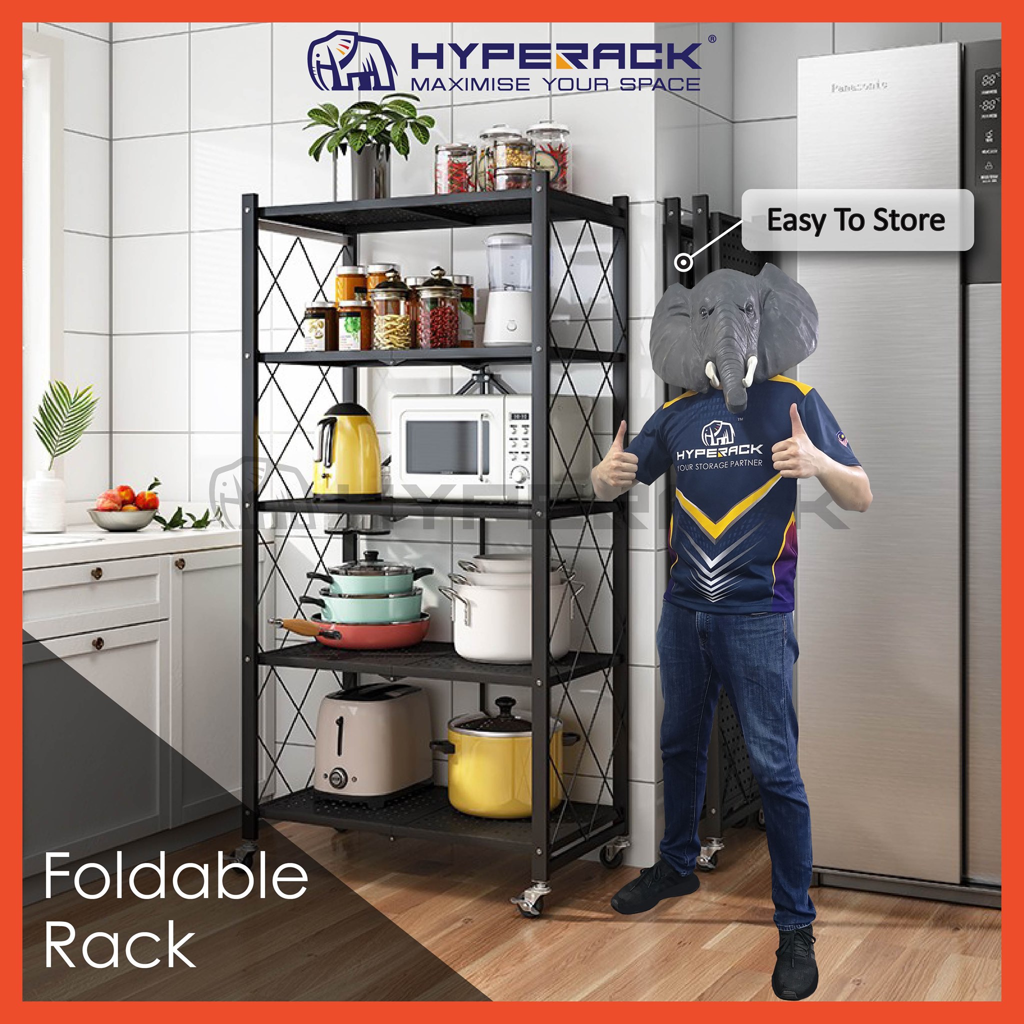 HYPERACK - 🔥 HYPERACK ™️[Fast Delivery] Foldable Rack 5...