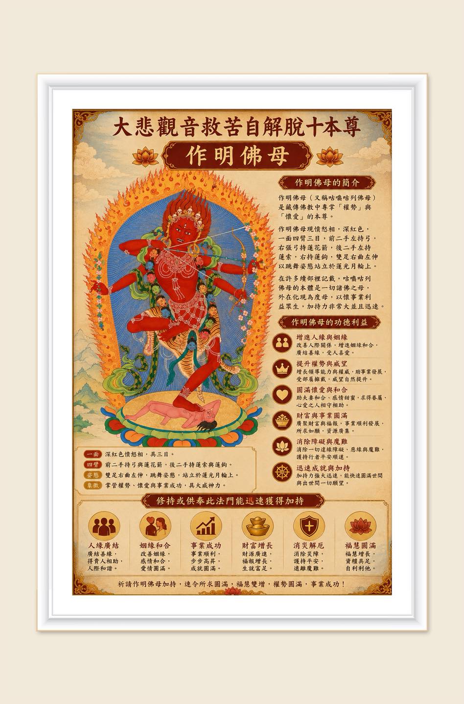 蓮師七句祈請文》是藏傳佛教寧瑪派的核心祈禱文，共有七句，以「吽」字