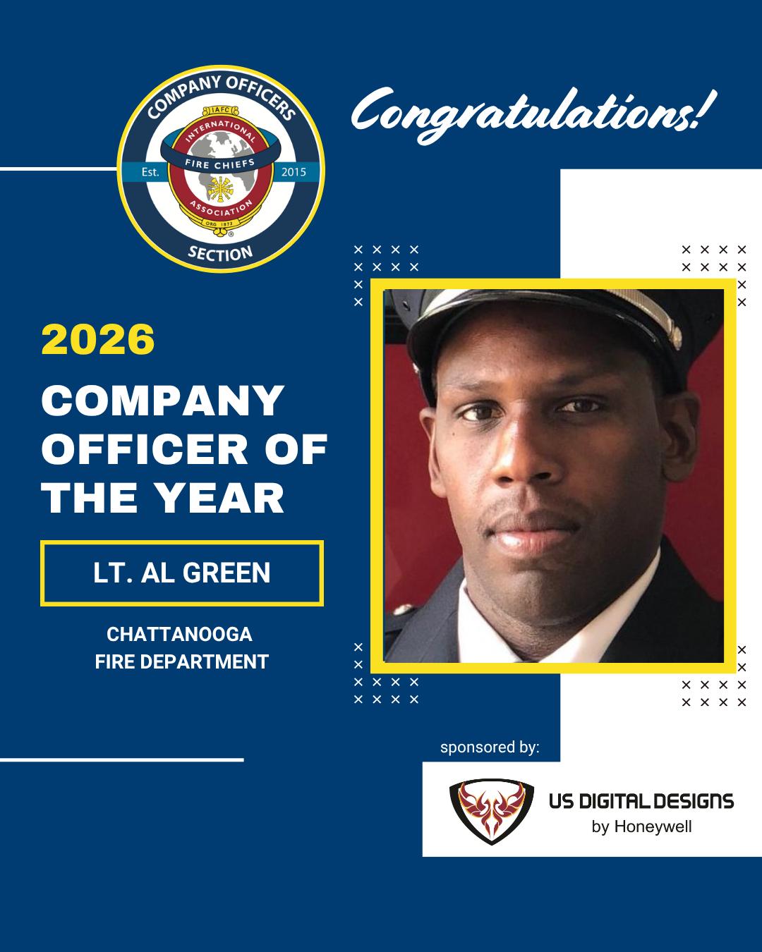 Congratulations to Lt. Allen Green of the Chattanooga Fire