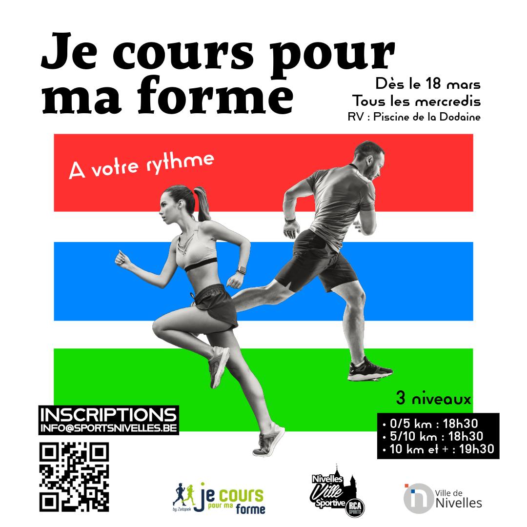 Je cours pour ma forme à Nivelles
