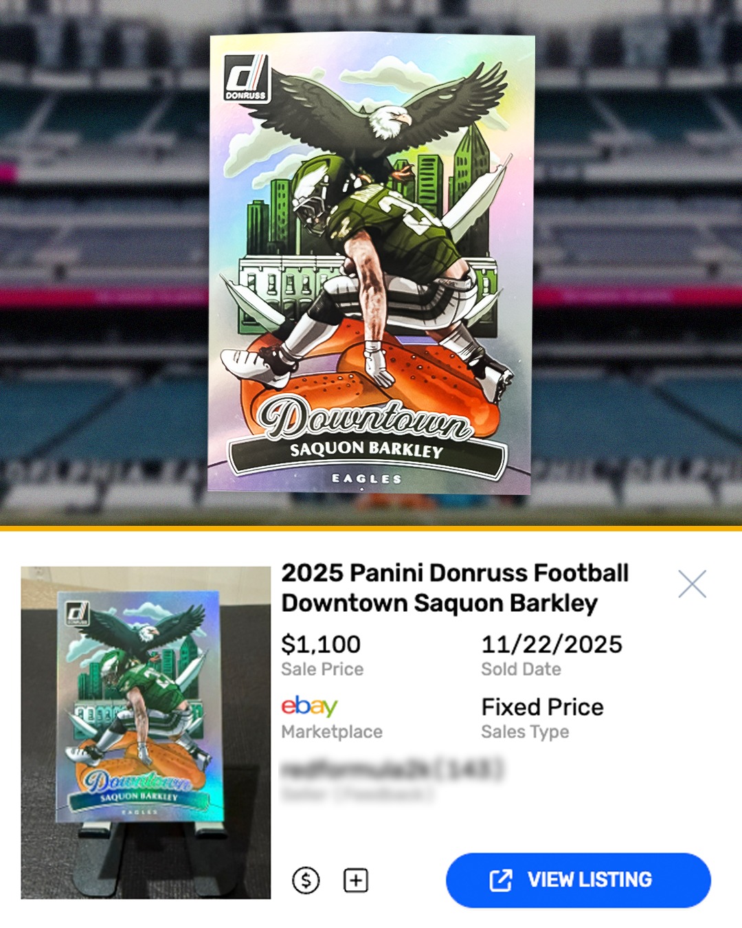 Dollar store pack yields rare Saquon Barkley Downtown card