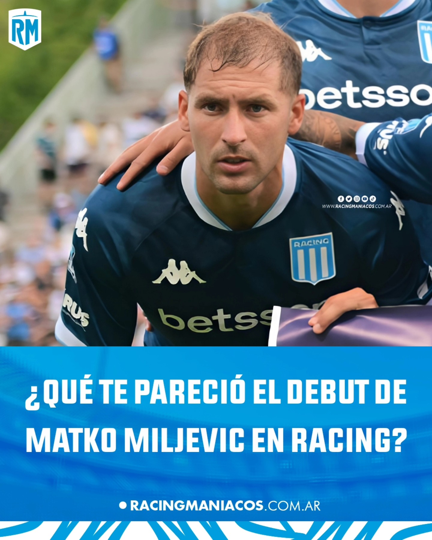 Racingmaníacos - ¿QUÉ TE PARECIÓ EL DEBUT DE MATKO MILJEVIC CON LA ...