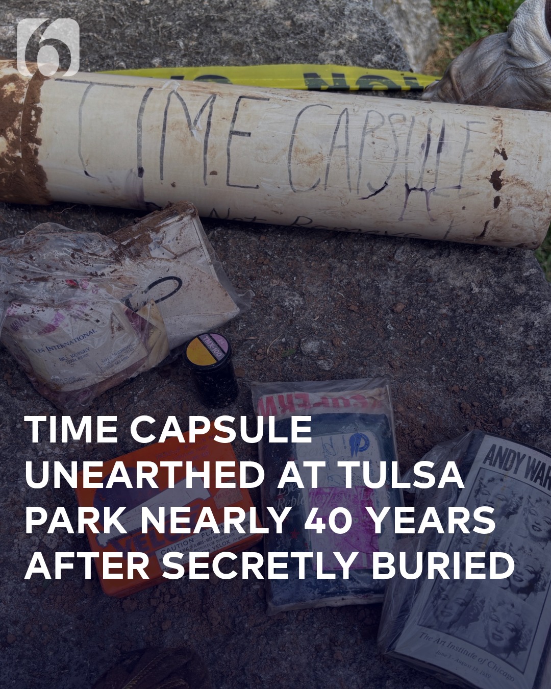 A time capsule buried in secret by a group of Tulsa teenagers in