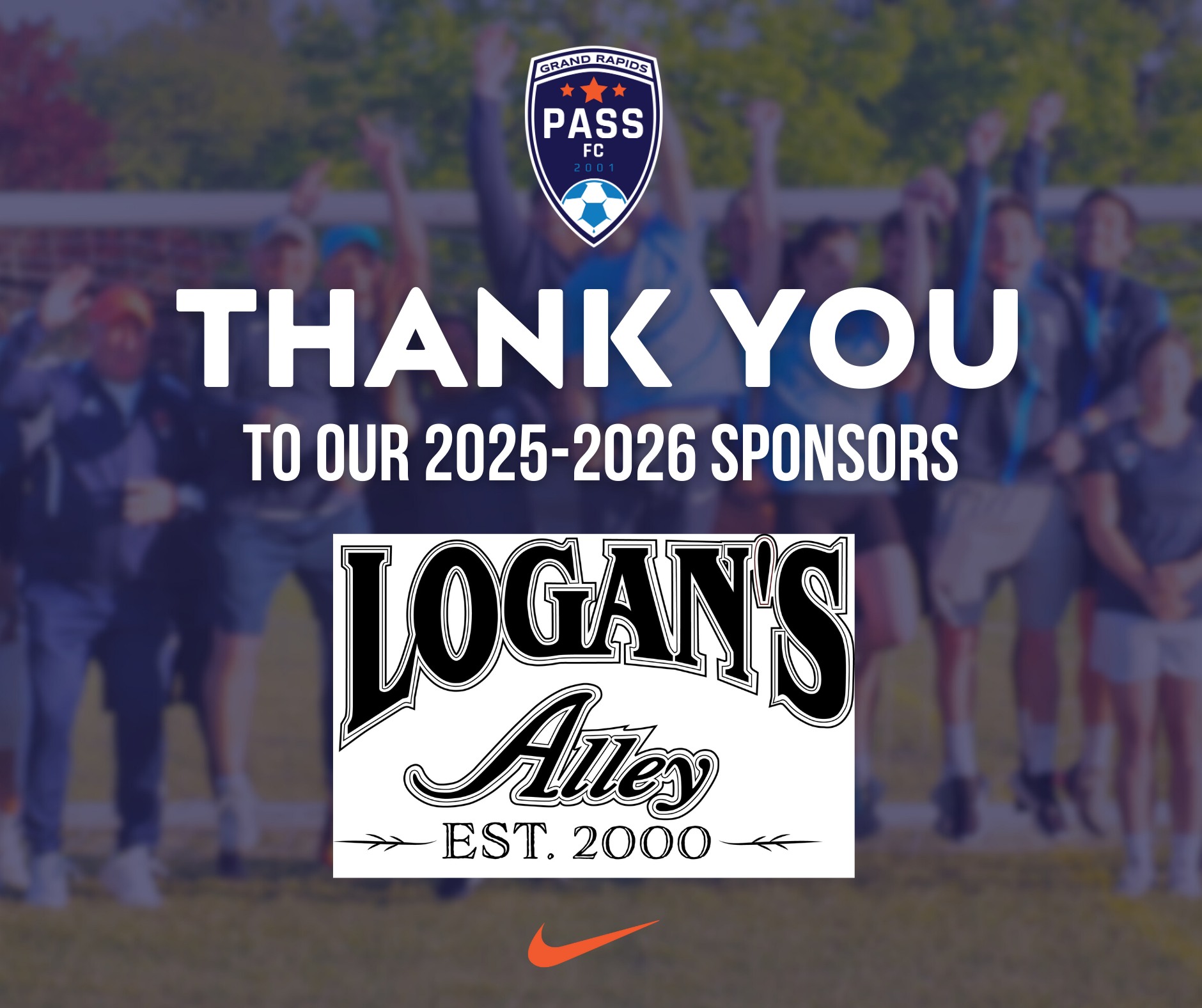PASS - Our final sponsor we'd like to recognize is - Logan's Alley ...