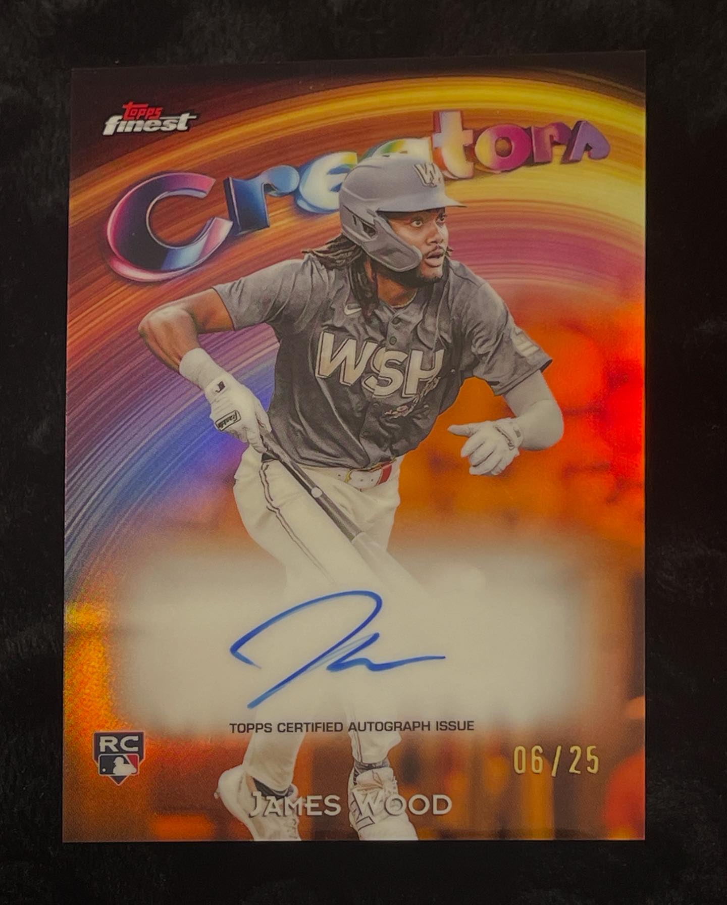 JUST PULLED: James Wood 1/1 Superfractor from 2025 Topps Heritage 