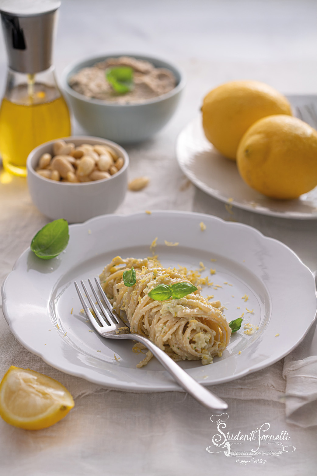 Studenti - PASTA CREMOSA AL PESTO DI LIMONE E MANDORLE Senza Panna ...