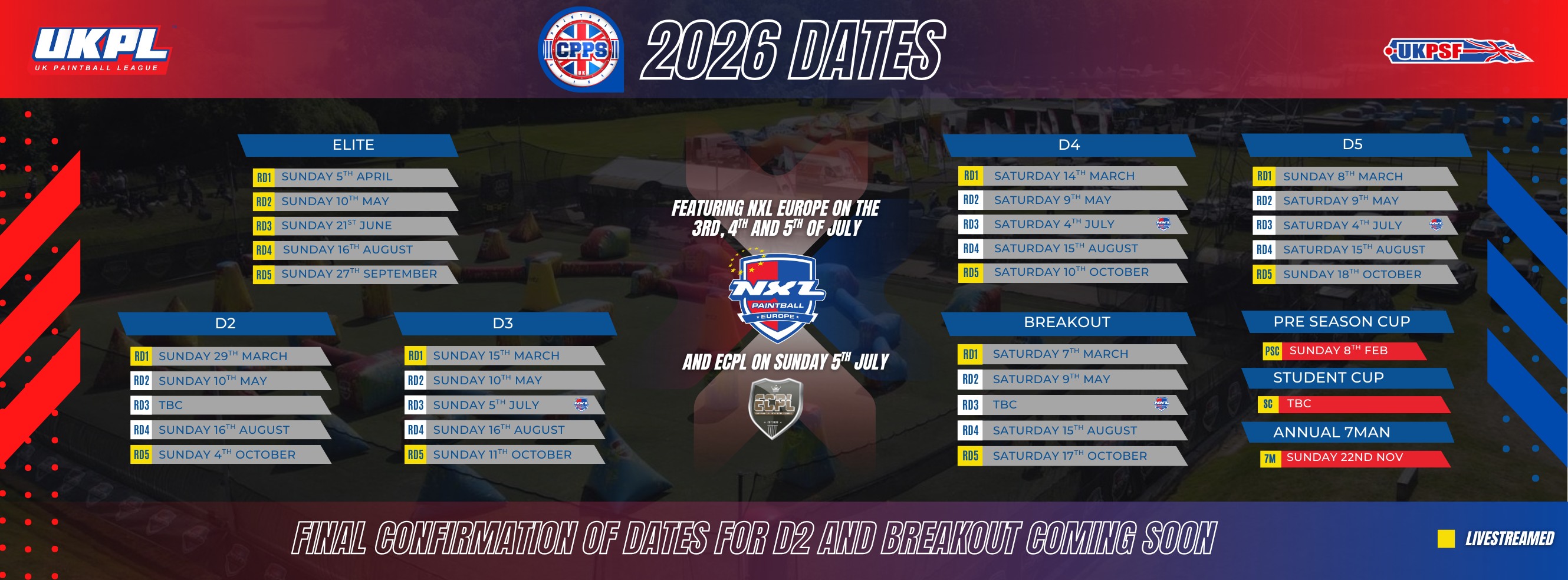 CPPS - Here's the dates (most of them at least) for 2026! We're just ...
