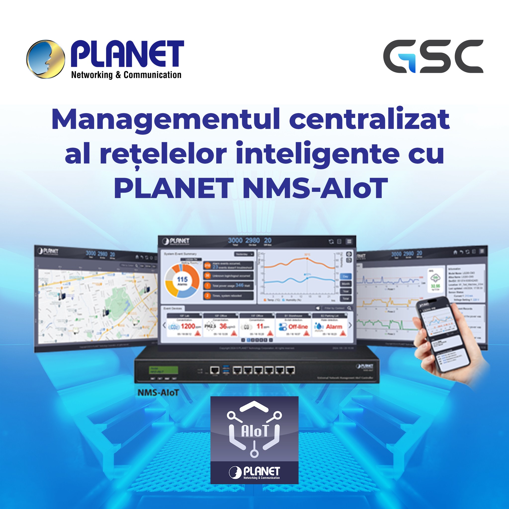 gsc-online.ro - PLANET NMS-AIoT – control centralizat pentru rețele ...