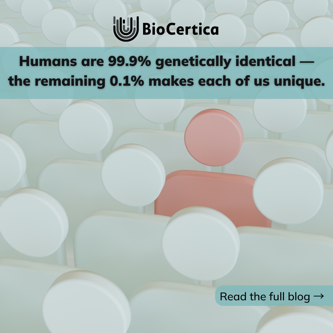BioCertica - Did you know that only 0.1% of your DNA makes you ...